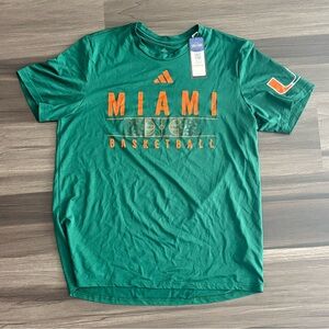 Green Miami Basketball T-Shirt